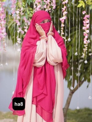 Premium 4-Layer Ready Hijab ha8 - Image 4